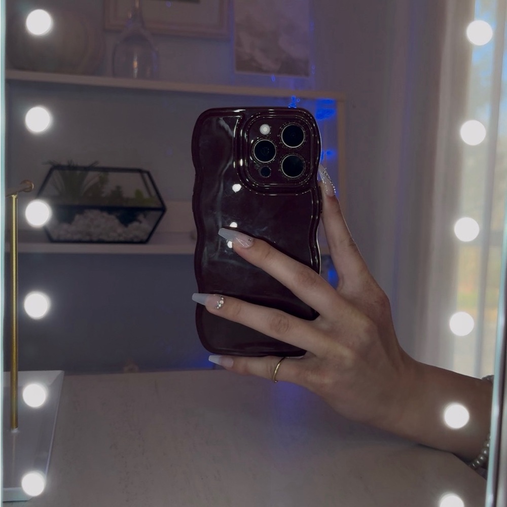 Glossy Dark Red Phone Case